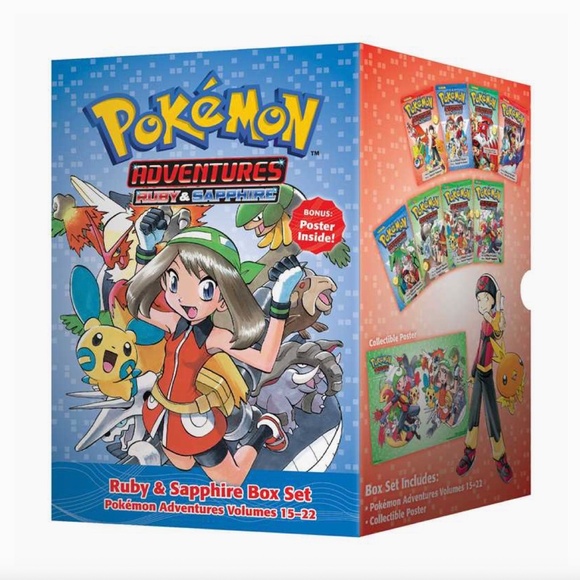 Pokémon Adventures Ruby & Sapphire Box Set By Hidenori Kusaka - Picture 1 of 3